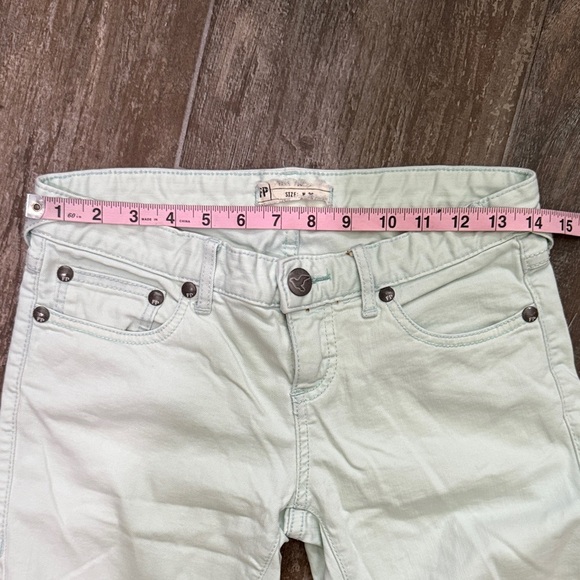 Free People Soft Cream mint Skinny Jeans - Picture 7 of 9